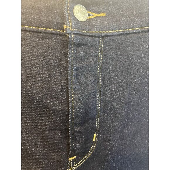 Levi's Women 315 Shaping Bootcut Mid Rise Zip Fly Stretch Jeans 18W Dark Blue - Picture 7 of 16